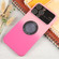 iPhone 15 Plus Gradient Silicone Shockproof Magsafe Phone Case with Lens Film - Pink Rose