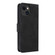 iPhone 15 Plus Skin Feel Magnetic Flip Leather Phone Case - Black