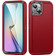 iPhone 15 Plus Life Waterproof Rugged Phone Case - Red + Black