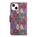 iPhone 15 Plus 3D Colored Drawing Flip Leather Phone Case - Kaleidoscope