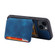 iPhone 15 Plus Skin Feel Dream RFID Anti-theft PU Card Bag Phone Case - Peacock Blue