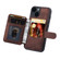 iPhone 15 Plus Skin Feel Dream RFID Anti-theft PU Card Bag Phone Case - Coffee