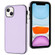 iPhone 15 Plus Leather Texture Full Coverage Phone Case - Purple