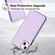 iPhone 15 Plus Leather Texture Full Coverage Phone Case - Purple