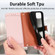 iPhone 15 Plus Love Zipper Lanyard Leather Phone Case - Pink