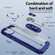 iPhone 15 Plus TPU + PC Lens Protection Phone Case with Ring Holder - Blue
