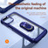 iPhone 15 Plus TPU + PC Lens Protection Phone Case with Ring Holder - Blue