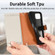 iPhone 15 Plus Love Zipper Lanyard Leather Phone Case - Gray