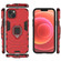 iPhone 15 Plus Shockproof PC + TPU Holder Phone Case - Red iPhone 15 Plus Shockproof PC + TPU Holder Phone Case - Red