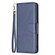 iPhone 15 Plus Lambskin Texture Pure Color Flip Leather Phone Case - Blue