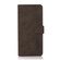 iPhone 15 Plus KHAZNEH Matte Texture Leather Phone Case - Brown