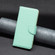 iPhone 15 Plus Litchi Texture Pure Color Flip Leather Phone Case - Green