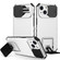 iPhone 15 Plus Stereoscopic Holder Sliding Camshield Phone Case - White