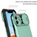 iPhone 15 Plus Stereoscopic Holder Sliding Camshield Phone Case - Light Blue