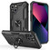 iPhone 15 Plus Warship Armor 2 in 1 Shockproof Phone Case - Black