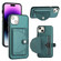 iPhone 15 Plus Shockproof Leather Phone Case with Card Holder - Green