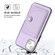 iPhone 15 Plus Shockproof Leather Phone Case with Card Holder - Purple
