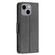 iPhone 15 Plus Litchi Texture Pure Color Flip Leather Phone Case - Black