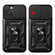iPhone 15 Plus Sliding Camera Cover Design TPU+PC Phone Case - Black