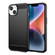 iPhone 15 Plus Brushed Texture Carbon Fiber TPU Phone Case - Black