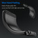 iPhone 15 Plus Brushed Texture Carbon Fiber TPU Phone Case - Black
