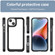 iPhone 15 Plus Colorful Series Acrylic + TPU Phone Case - Black