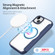 iPhone 15 Plus DUX DUCIS Skin X Pro Series Magsafe PC + TPU Phone Leather Case - Blue