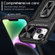 iPhone 15 Plus Camshield Robot TPU Hybrid PC Phone Case - Black