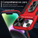 iPhone 15 Plus Camshield Robot TPU Hybrid PC Phone Case - Red