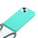 iPhone 15 Plus Wheat Straw Material + TPU Phone Case with Lanyard - Green