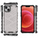 iPhone 15 Plus Lanyard Honeycomb Phone Case - White