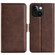 iPhone 15 Plus Dual-side Magnetic Buckle Horizontal Flip Leather Phone Case - Brown