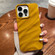 iPhone 15 Plus Solid Color Wave Texture TPU Phone Case - Ginger