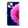iPhone 15 Plus Crystal 3D Shockproof Protective Leather Phone Case - Pink Petals