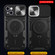 iPhone 15 Plus CD Texture Sliding Camshield Magnetic Holder Phone Case - Black