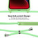 iPhone 15 Plus Crossbody Lanyard Liquid Silicone Case - Matcha Green