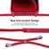 iPhone 15 Plus Crossbody Lanyard Liquid Silicone Case - Rose Red