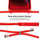 iPhone 15 Plus Crossbody Lanyard Liquid Silicone Case - Red