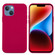 iPhone 15 Plus Solid Color Silicone Phone Case - Rose Red