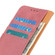iPhone 14 Pro Max KHAZNEH Cowhide Texture Horizontal Flip Leather Phone Case  - Pink