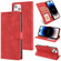 iPhone 14 Pro Max Fantasy Classic Skin-feel Calfskin Texture Leather Case - Red