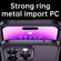 iPhone 14 Pro Max SULADA Metal Frame + Nano Glass + TPU Phone Case - Dark Blue