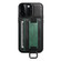 iPhone 14 Pro Max Suteni H13 Card Wallet Wrist Strap Holder PU Phone Case - Black