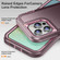 iPhone 14 Pro Max Life Waterproof Rugged Phone Case - Purple + Pink