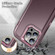 iPhone 14 Pro Max Life Waterproof Rugged Phone Case - Purple + Pink