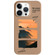 iPhone 14 Pro Max Painted Pattern Skin-friendly PC Phone Case - Coffee-Orange Watercolor