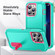 iPhone 14 Pro Max 3 in 1 Rugged Holder Phone Case  - Blue + Pink