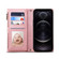 iPhone 14 Pro Max Retro Frosted RFID Flip Leather Phone Case  - Rose Gold