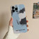 iPhone 14 Pro Max Pattern IMD Matte TPU Phone Case - Ink