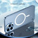 iPhone 14 Pro Max Metal Frame Frosted PC Shockproof MagSafe Case  - Black